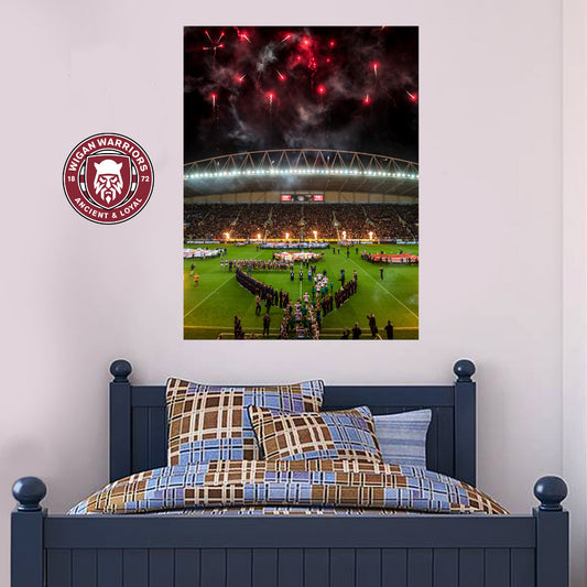 Wigan Warriors Rugby Club Wall Mural Time Wall Sticker