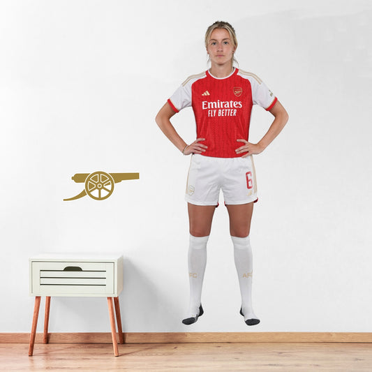 Arsenal FC - Leah Williamson 23-24 Player Wall Sticker + Gunners Decal Set