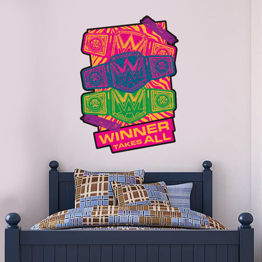 WWE Winner Takes All 90s Wall Sticker