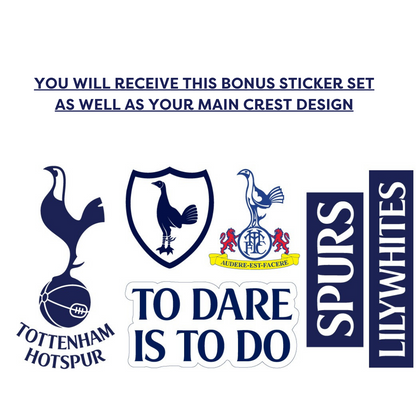 Tottenham Hotspur Football Club - Crest + Spurs Wall Sticker Set